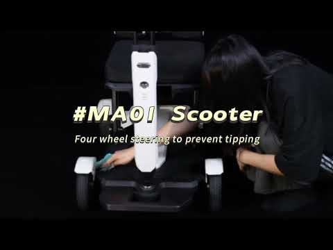MA01 four-wheel steering mobility scooter - brief introduction video.