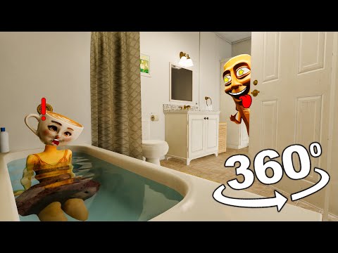 360º Sahur Watching Cappuccino Bathing | VR 4K