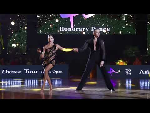 2024 Asia dance tour Taipei open- Honor Dance open pro latin 1st place Troels Bager & Ina Jeliazkova