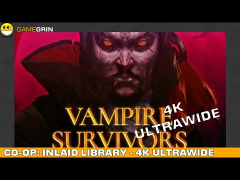 Vampire Surviviors Co Op Run In Inlaid Library - Ultrawide