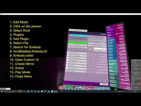 Embody / Possession in VAM VR (control a person)