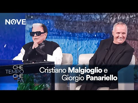 Cristiano Malgioglio e Giorgio Panariello a Che tempo che fa