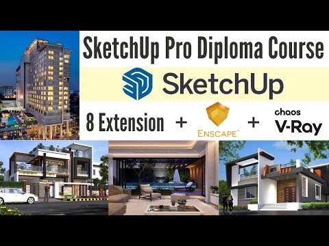 SketchUp Full Course for Beginners Interior Exterior Design with Enscape 6 Hour Masterclass