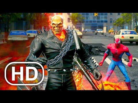 Ghost Rider Saves Spider-Man From Dying Scene 4K ULTRA HD - Marvel Cinematic