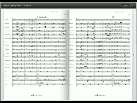Groove baby groove , Michel Jonasz, big band arrangement, Archysax.net