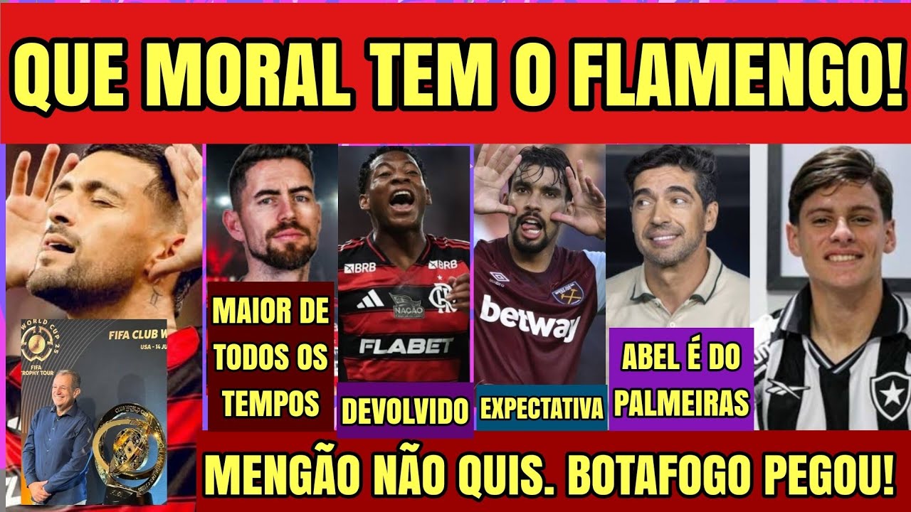 FORBES EXALTA MENGÃO! JORGINHO MAIOR DE TODOS. ABEL FICA! FLAMENGO REJEITA BOTAFOGO CONTRATA. PLATA