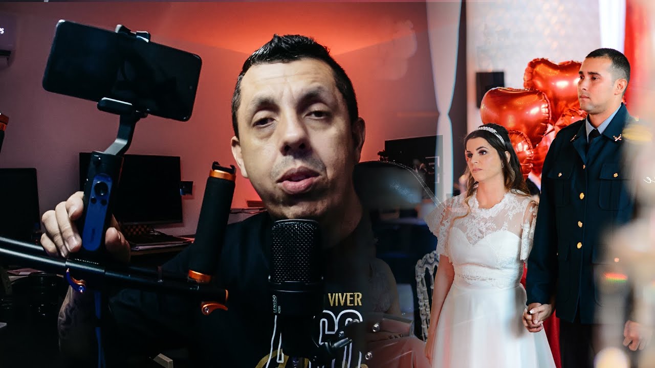 Gravei o Casamento COM UM CELULAR - (README NOTE 9 PRO + Hohem Gimbal)