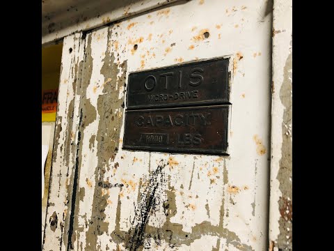 Rare antique hand-operated Otis Micro-Drive freight elevator 1 - Wd12Whse,19,1 - Pittsburgh, PA