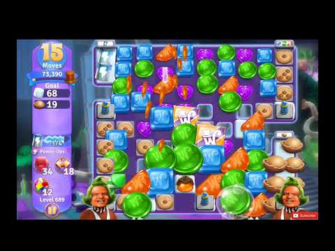 Wonka's World of Candy Level 689 NO BOOSTERS - A S GAMING ✔