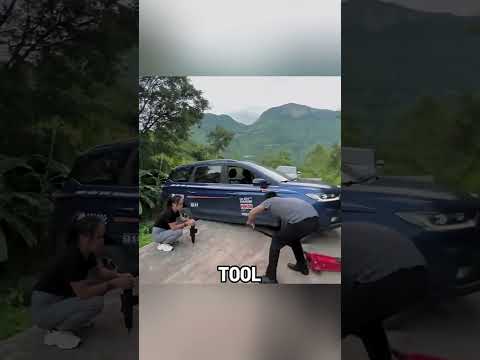 Girl’s Car Emergency Escape