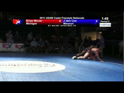 Cadet Freestyle 215 - J'den Cox (MO) vs. Brian Moran (MI)