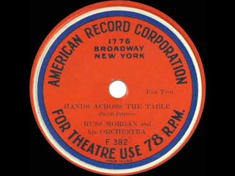 1934 Russ Morgan - Hands Across The Table (instrumental)