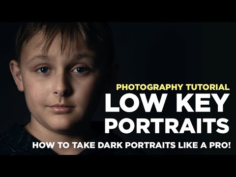 How to take Dark Portraits - Low Key Photography tutorial