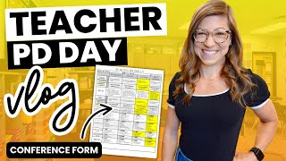 Spend a Teacher PD Day With Me! | Prepping for Conferences & Getting Ready for Fall