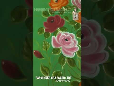 Fabric printing #freehand #painting, parminder sra, Bathinda