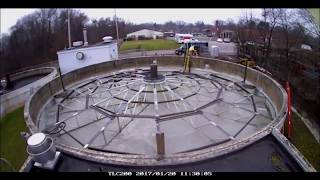 Anaerobic Digester Floating Cover Replacement - Time Lapse