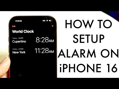 How To Setup Alarm On iPhone 16/iPhone 16 Pro!