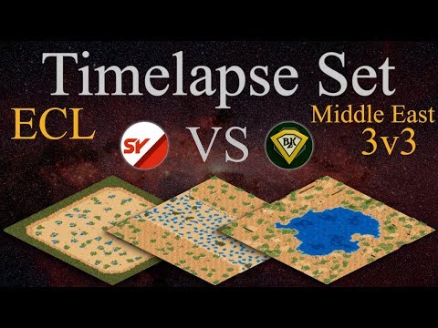 AoE II Timelapse // SY vs BzK Bo3 // ECL Middle East 3v3 Ro8