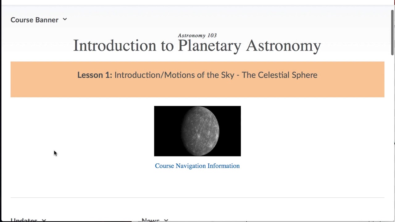 Course Navigation Video - 2018