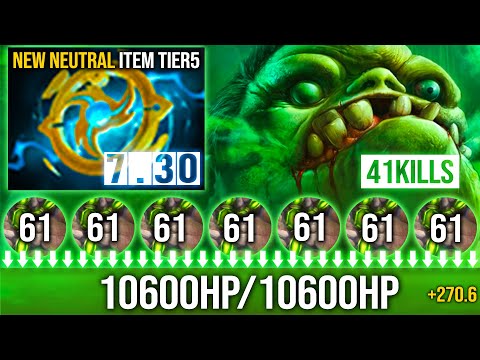 SPEECHLESS!!! OMG 10600HP [41 Kills 61 Flesh Heap] THE TOUGHEST PUDGE IN 7.30 | Pudge Official