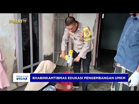 BHABINKAMTIBMAS POLRES LOMBOK TIMOR AJARKAN PEMBUATAN ES KRIM