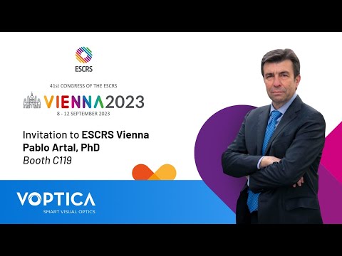Pablo Artal, PhD invitation to ESCRS Vienna, booth C119, Hall C!