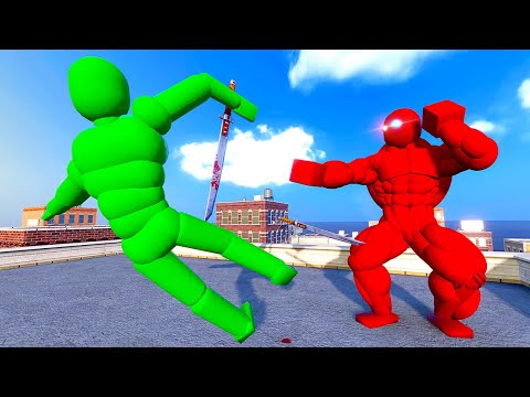 Fighting the Ragdoll BOSS - Overgrowth Mods Gameplay