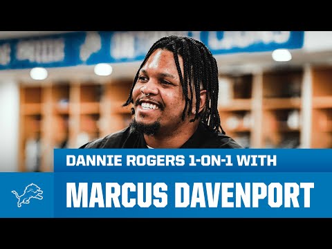 1 on 1 with OLB Marcus Davenport | Detroit Lions