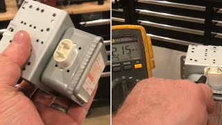 Sometimes a microwave magnetron can test out "ok" but still be "bad"
