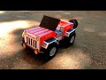 How To Make Matchbox Jeep Car Diy Matchbox Jeep At Home Scienceproject Diy