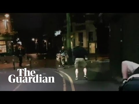 New footage shows London Bridge terrorists confronted by police