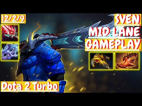 Sven 12/2/9 [MID LANE] [DOTA 2 Turbo Gameplay] |2021| 7.30