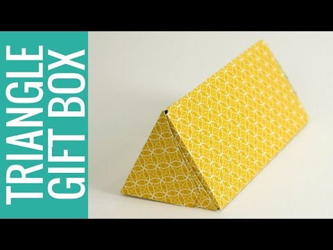 How to Make a Triangle Gift Box: Gift Bag Punch Board