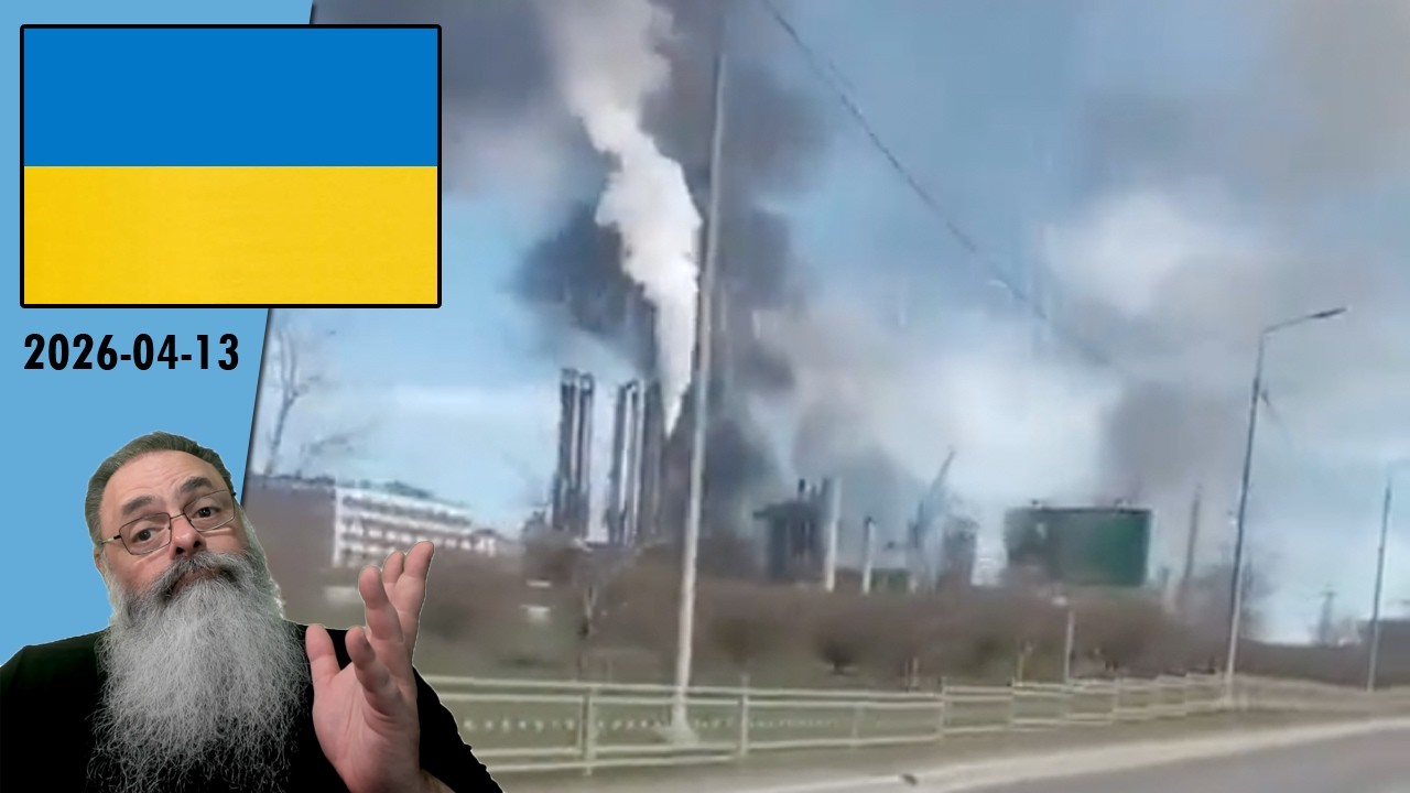 #Ucrânia 2026-04-13: FIM da TRÉGUA de PÁSCOA e UCRÂNIA atinge INDÚSTRIA QUÍMICA em CHEREPOVETS