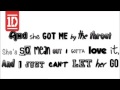 Just can't let her go - one direction lyrics video ...