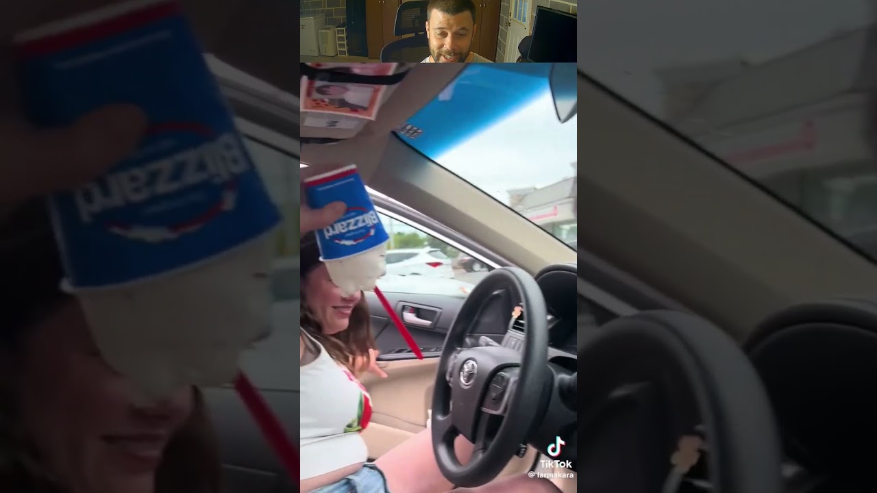 DQ blizzard upside down fail #dq #blizzard #fail