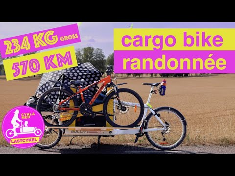 Cargo bike 100kg payload randonnée 570km on a Bullitt