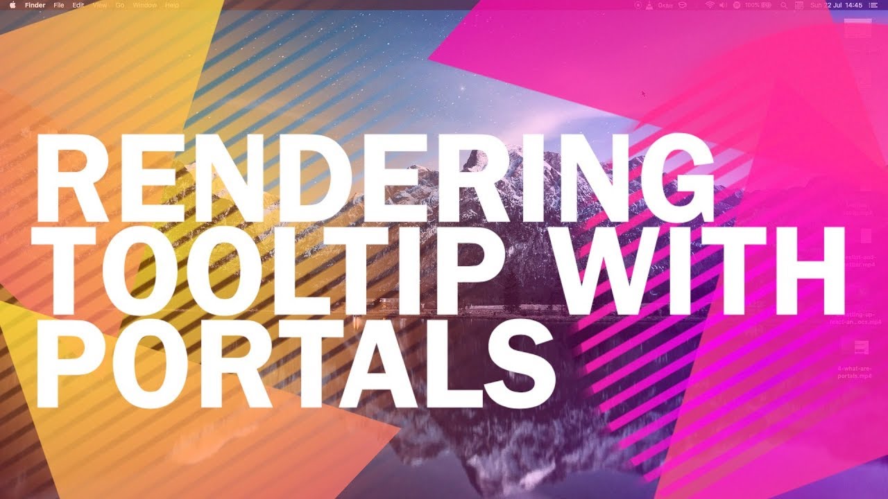 Building a react tooltip library - Rendering tooltip with Portals - 6 of 12