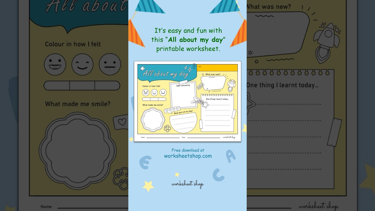 Get ready for Back to School | Free Printable Worksheet