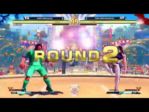 Infiltration Juri VS John Takeuchi Rashid EVO Japan 2018 SFV AE Grand Final