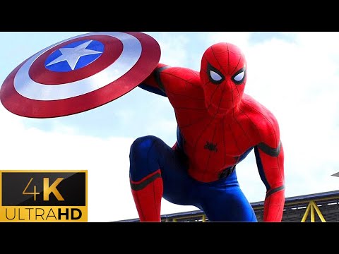 Spider-Man "Hey Everyone" - Airport Argument Scene - Captain America: Civil War - Movie CLIP HD