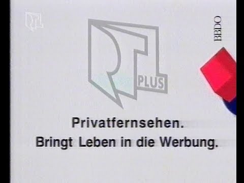 RTL Plus Werbung (August 1992)