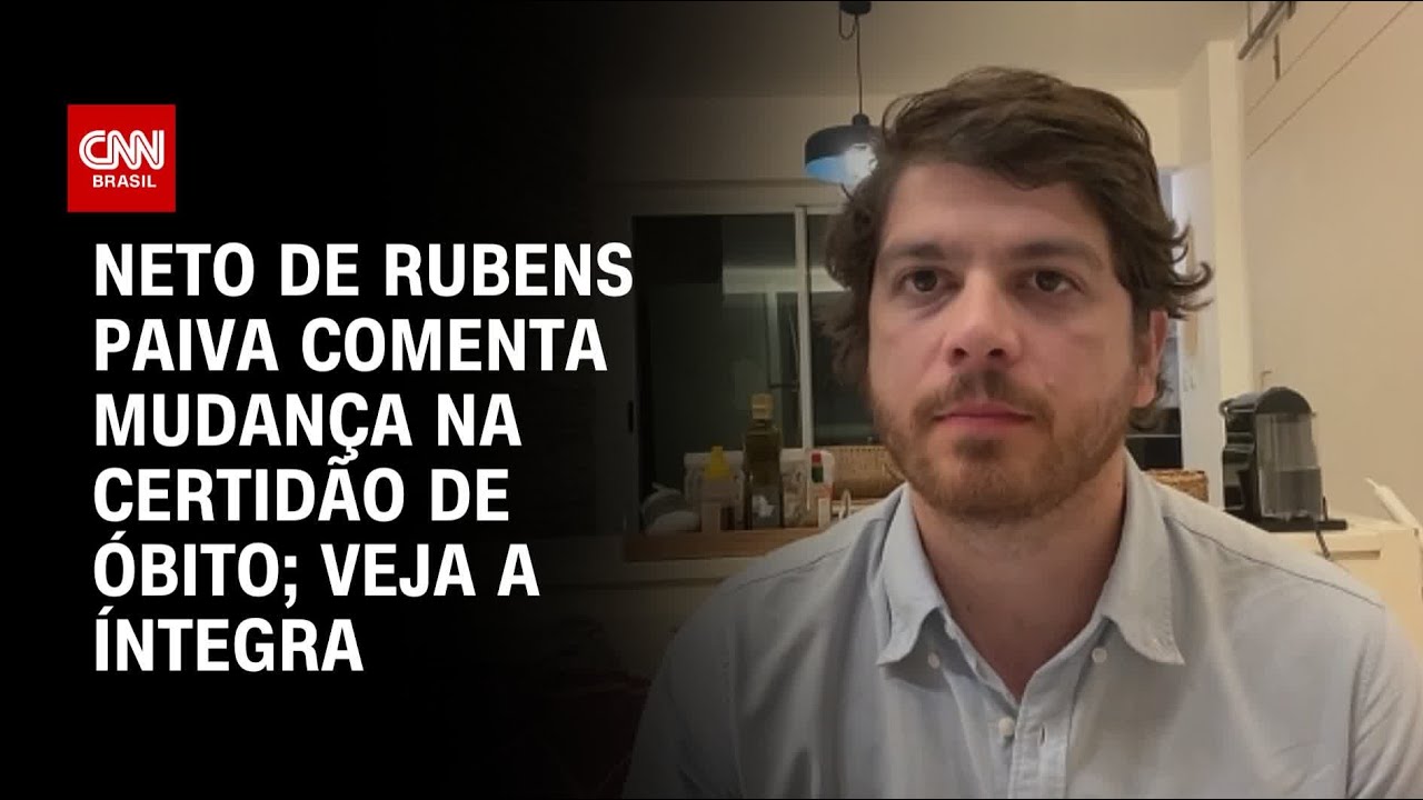 Neto de Rubens Paiva comenta mudança na certidão de óbito; veja a íntegra | CNN PRIME TIME