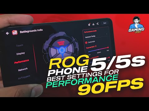 How to get best gaming performance on ROG Phone 5s? [Armoury Crate Settings for best 90FPS Output]