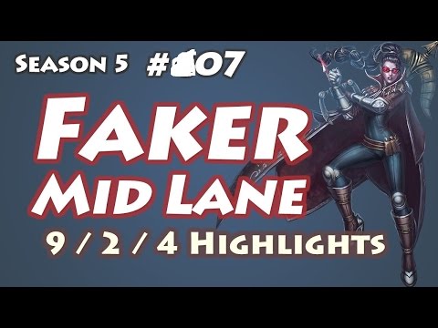 SKT T1 Faker Vayne Highlights