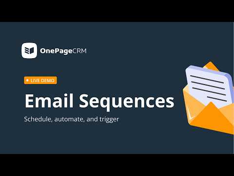Email Sequences: schedule, automate, trigger
