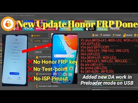 🔥Honor X6 FRP bypass Unlock tools, 2025