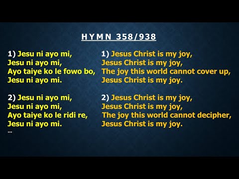 CCC Hymn 358/938 (Jesu ni ayo mi...) CCC Redemption Parish,Winnipeg, Manitoba, Canada