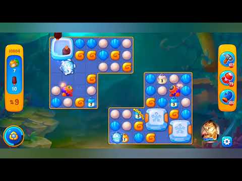 фишдом 2022  #  10804 уровень - прохождение без бустеров # Fishdom,   10804  level - no Boosters.