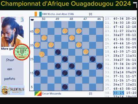 𝐀𝐭𝐬𝐞 𝐉𝐨𝐞̈𝐥 𝐯𝐬 𝐂𝐞́𝐬𝐚𝐫 𝐌𝐮𝐚𝐧𝐝𝐚 𝐜𝐡𝐚𝐦𝐩𝐢𝐨𝐧𝐧𝐚𝐭 𝐝'𝐀𝐟𝐫𝐢𝐪𝐮𝐞 𝟐𝟎𝟐𝟒, 𝐬𝐜𝐨𝐫𝐞 : 𝟎-𝟐